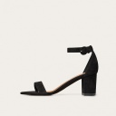 Ulam Sandals, black suede